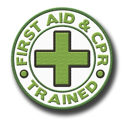 First Aid Cpr Aed Instructor Patch Stock Photo - Download Image