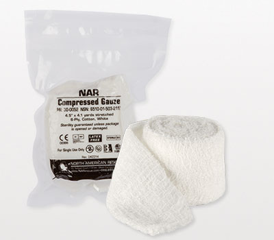 6 Pack Krinkle Gauze Roll Sterile Packaging First Aid Emergency Survival Kits