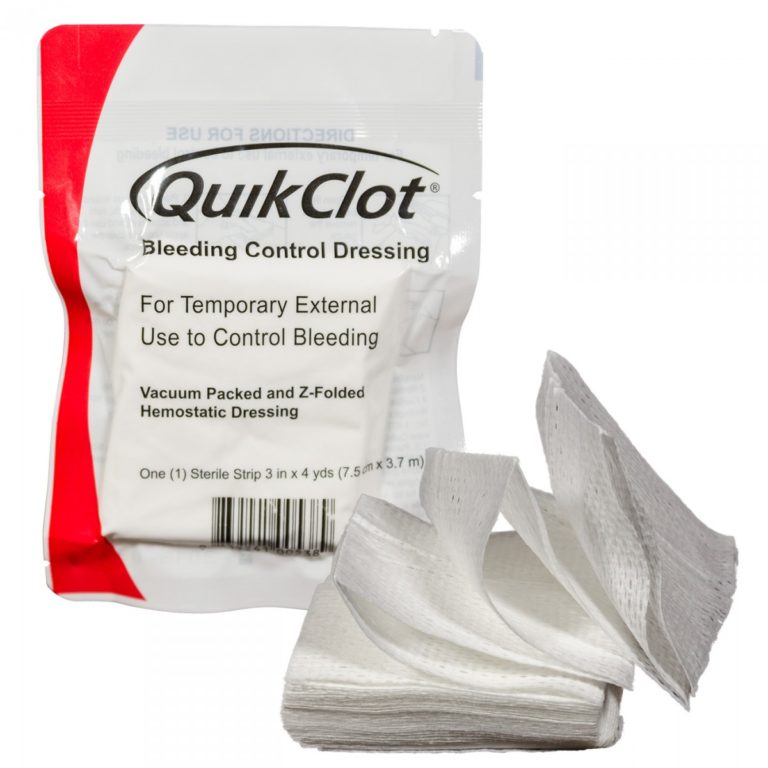 QUIKCLOT Bleeding Control Dressings Medic Response Health & Safety