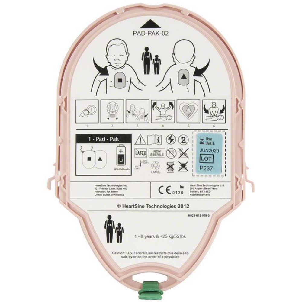 Heartsine Samaritan Pediatric PAD Pack for 350P, 360P, 450P, 300P ...