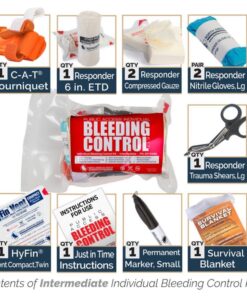Intermediate Public Access Individual Bleeding Control Kit - Vacuum Sealed
