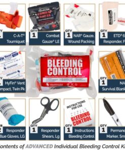 Advanced Public Access Individual Bleeding Control Kit - Vacuum Sealed