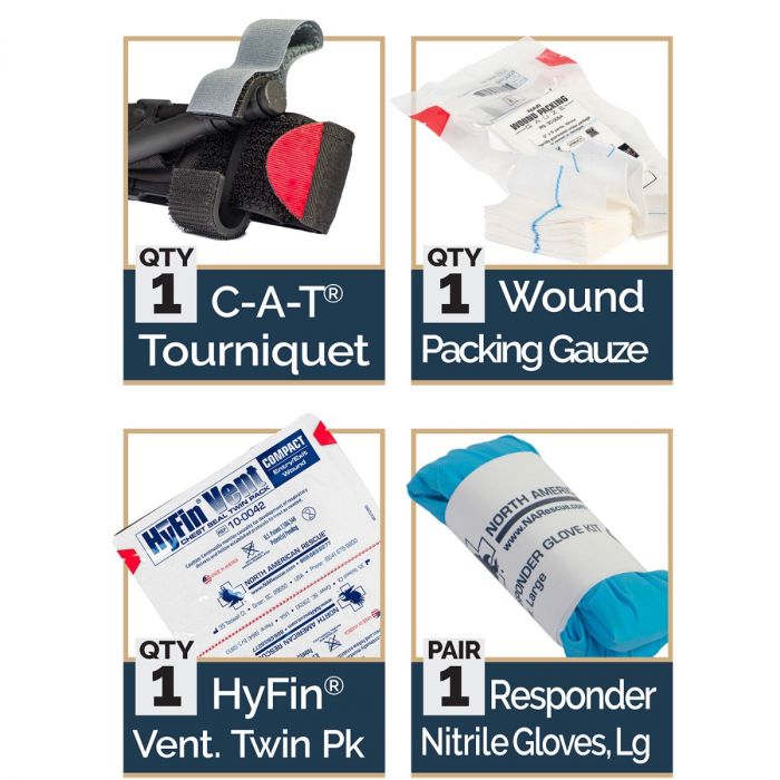 Enhanced Trauma Aid Kit (ETAK) - Basic - Black - Image 2