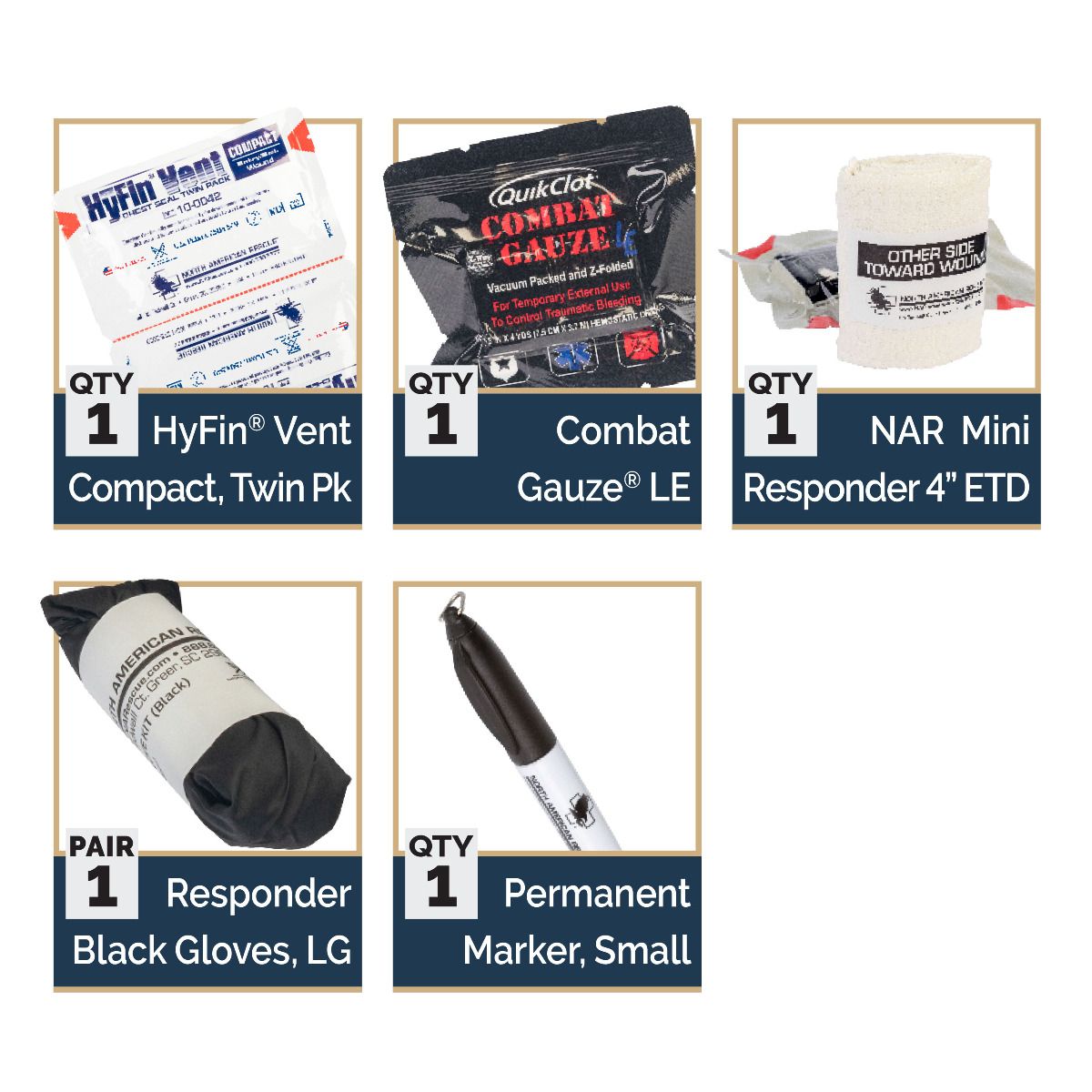 Enhanced Trauma Aid Kit (ETAK) - Basic - Black - Image 9