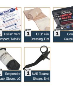 Alternative view of Mini Trauma Aid Kit (Mini-TAK) - w/ Combat Gauze LE - Black