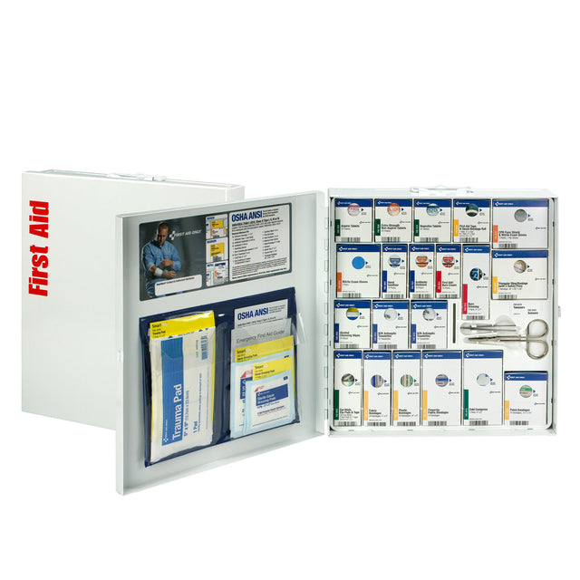 50 Person Large Metal SmartCompliance First Aid Cabinet without medications